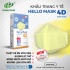 Khẩu Trang Cao Cấp 4D Hello Mask ( Màu vàng)